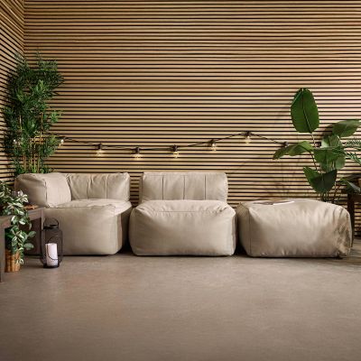 Modulares Sofa Icon Zen aus wasserabweisendem Olefin