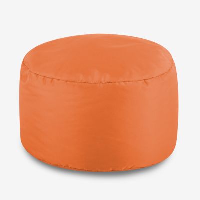 Orange bean bag footstools