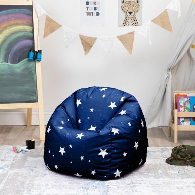 Sitzsack für Kinder mit Sternenhimmel-Aufdruck
