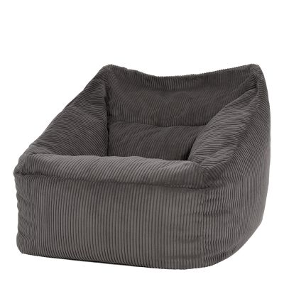 Morgan Armchair aus Kord, Dunkengrau