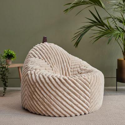 Sitzsack-Sessel Cocoon aus geripptem Kunstfell von icon®