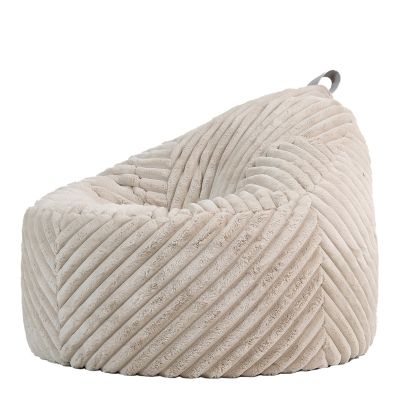 Sitzsack-Sessel Cocoon aus geripptem Kunstfell von icon®