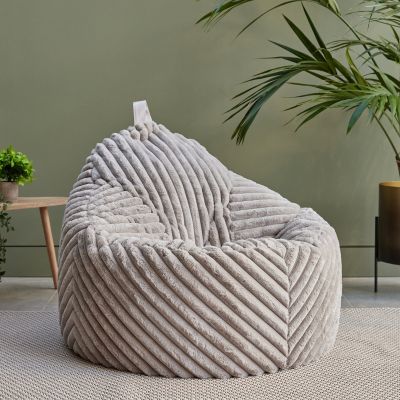 Sitzsack-Sessel Cocoon aus geripptem Kunstfell von icon®
