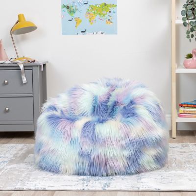 Kunstfell-Sitzsack von für Kinder, Unicorn
