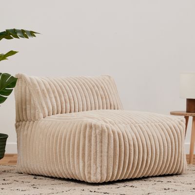 Modularer Stück-Sitzsack Tetra Gerippte Kunstfell von icon®