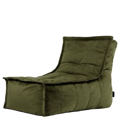 Dolce Samt-Lounger, Olivgrün