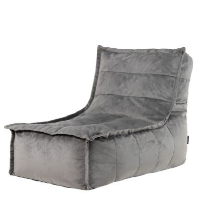 Dolce Samt-Lounger, Dunkengrau