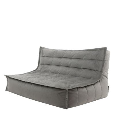 Kota Samt-Sofa, Dunkengrau