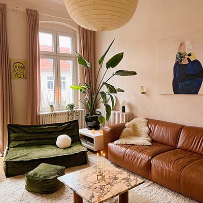 Wohnzimmer Olivgrün sofa